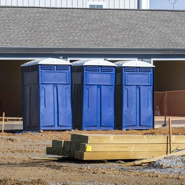 Heavy-duty construction site porta potty in Providence, Rhode Island